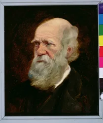 Portret van Charles Robert Darwin (1809-82) Engelse natuuronderzoeker